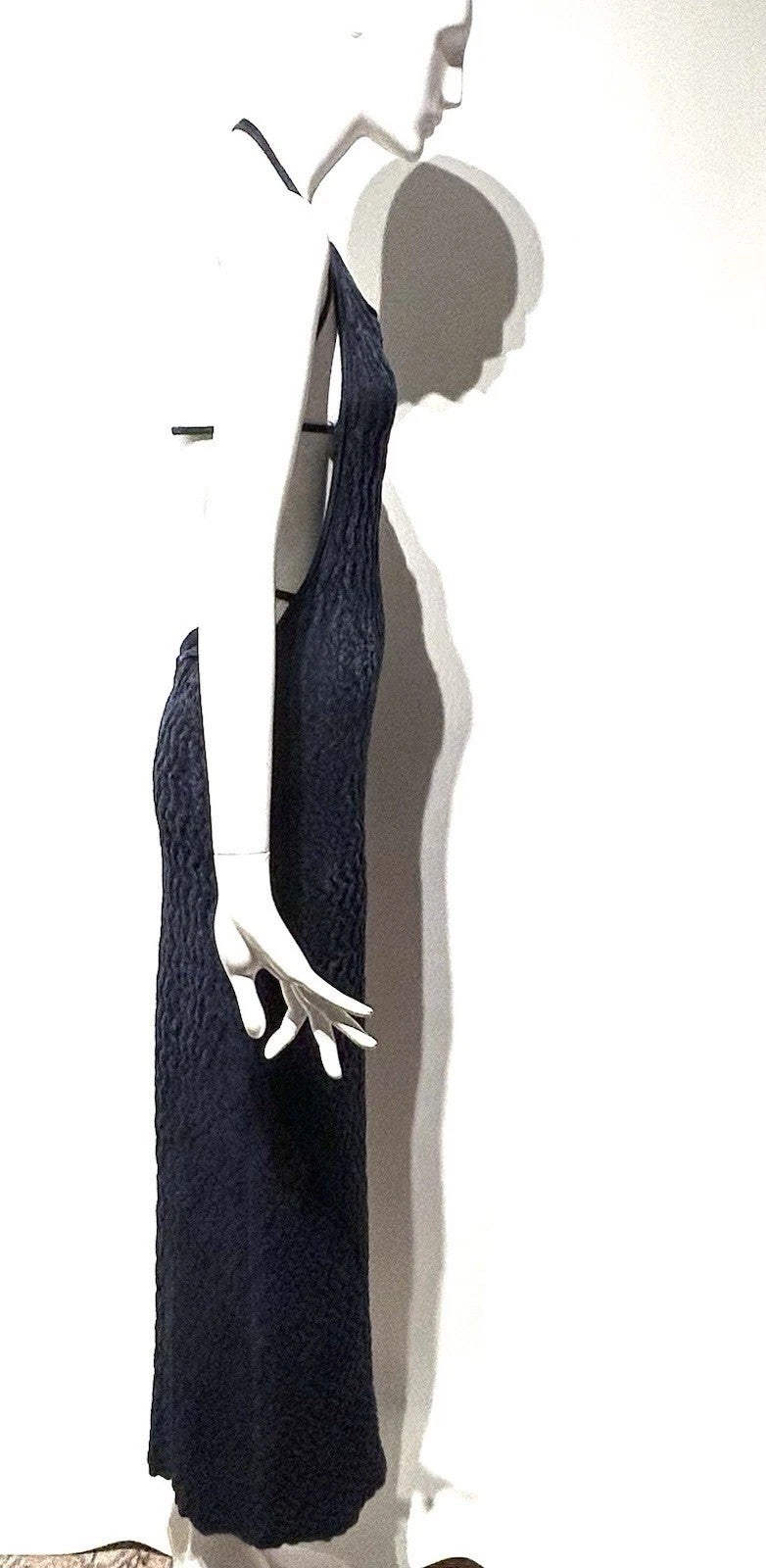 Dress / Jacquemus / AW2020 Runway Open Black Velvet Navy Stretchy Viscose Blend / 8, photo 2 of 5