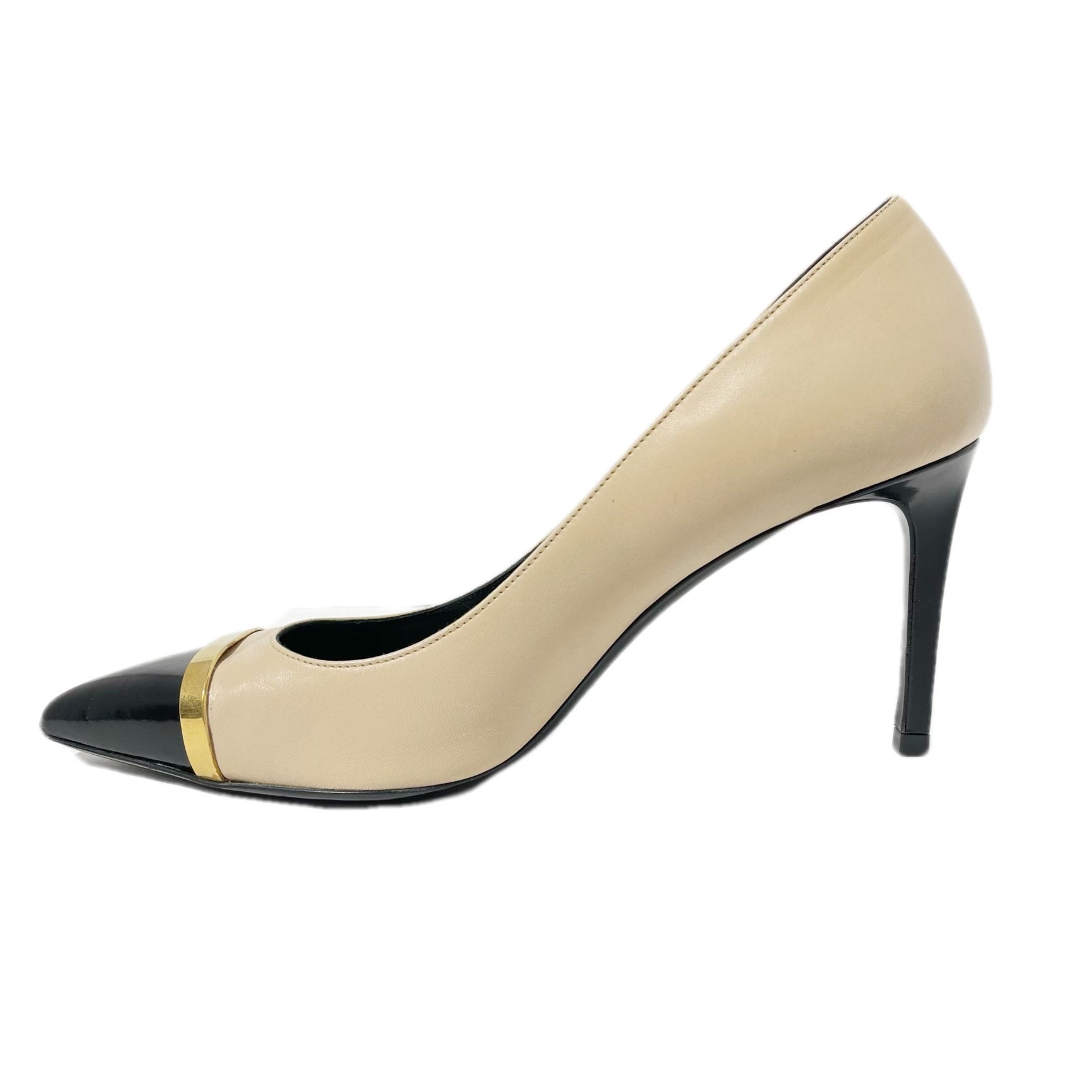 Black and tan heels clearance