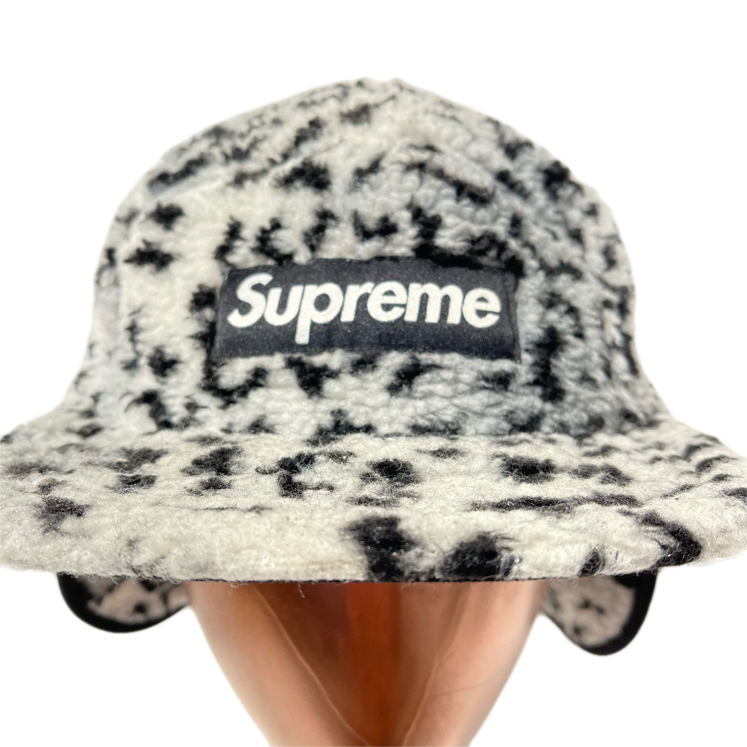 Supreme polartec fleece camp cap black sz M/L