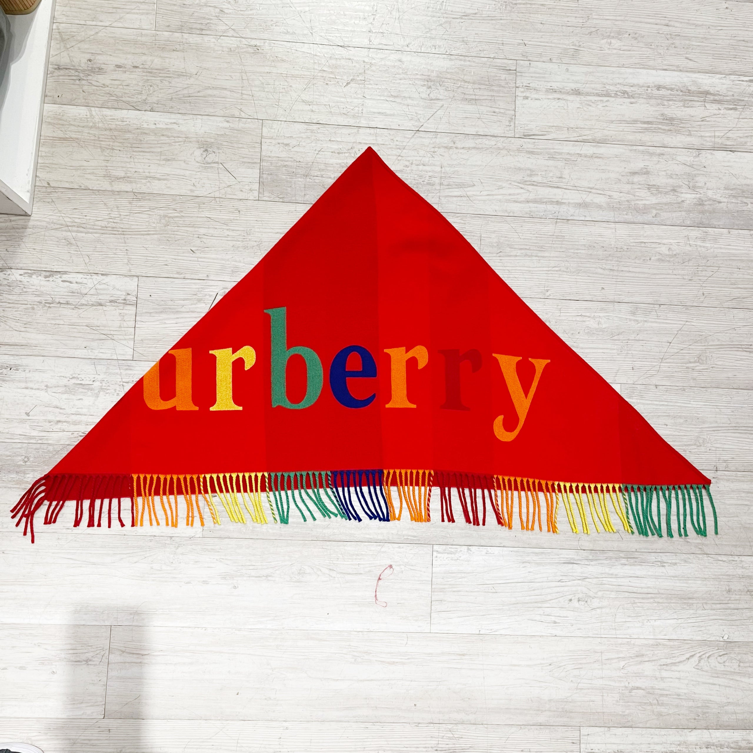Burberry shawl rainbow top