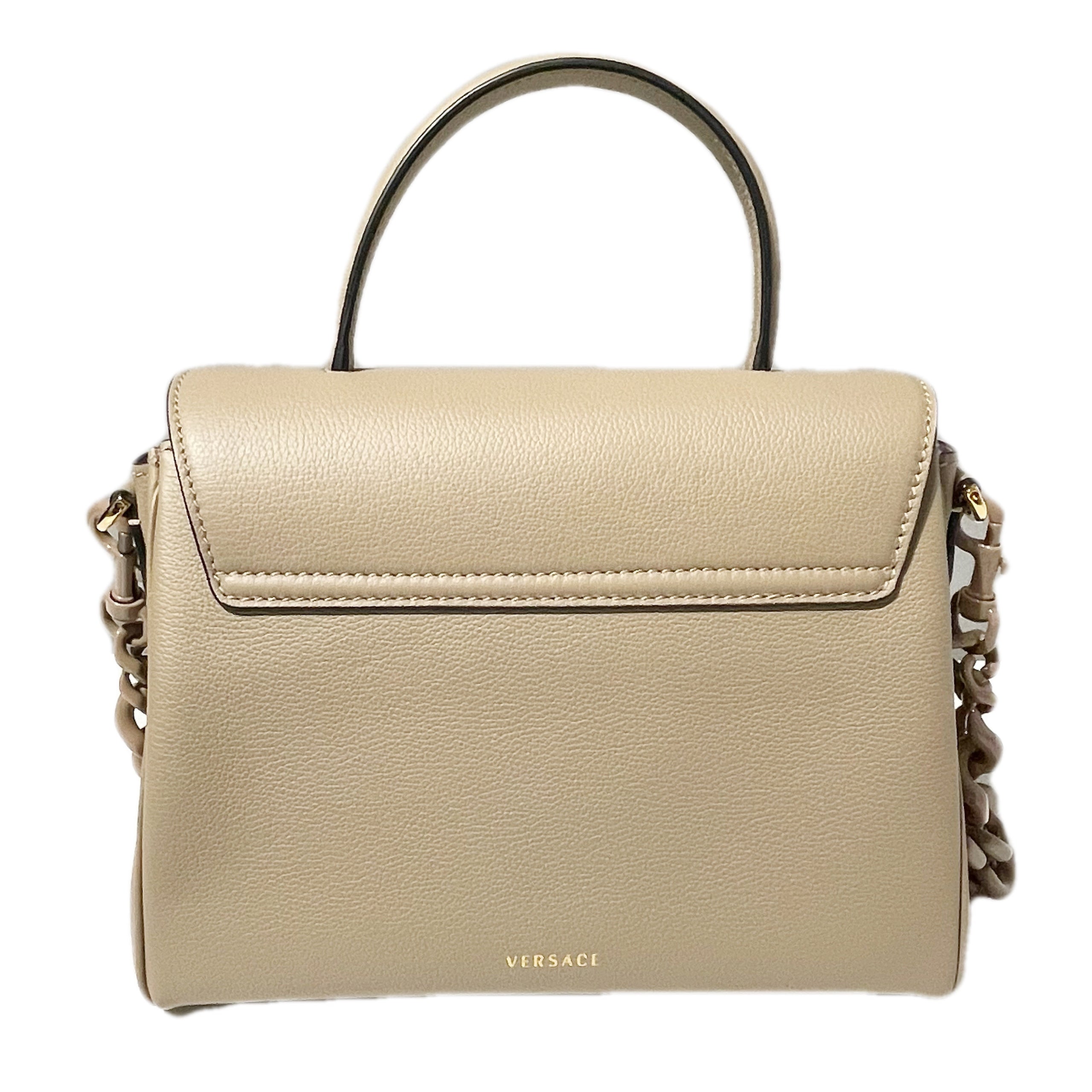 Versace saffiano leather satchel 2025
