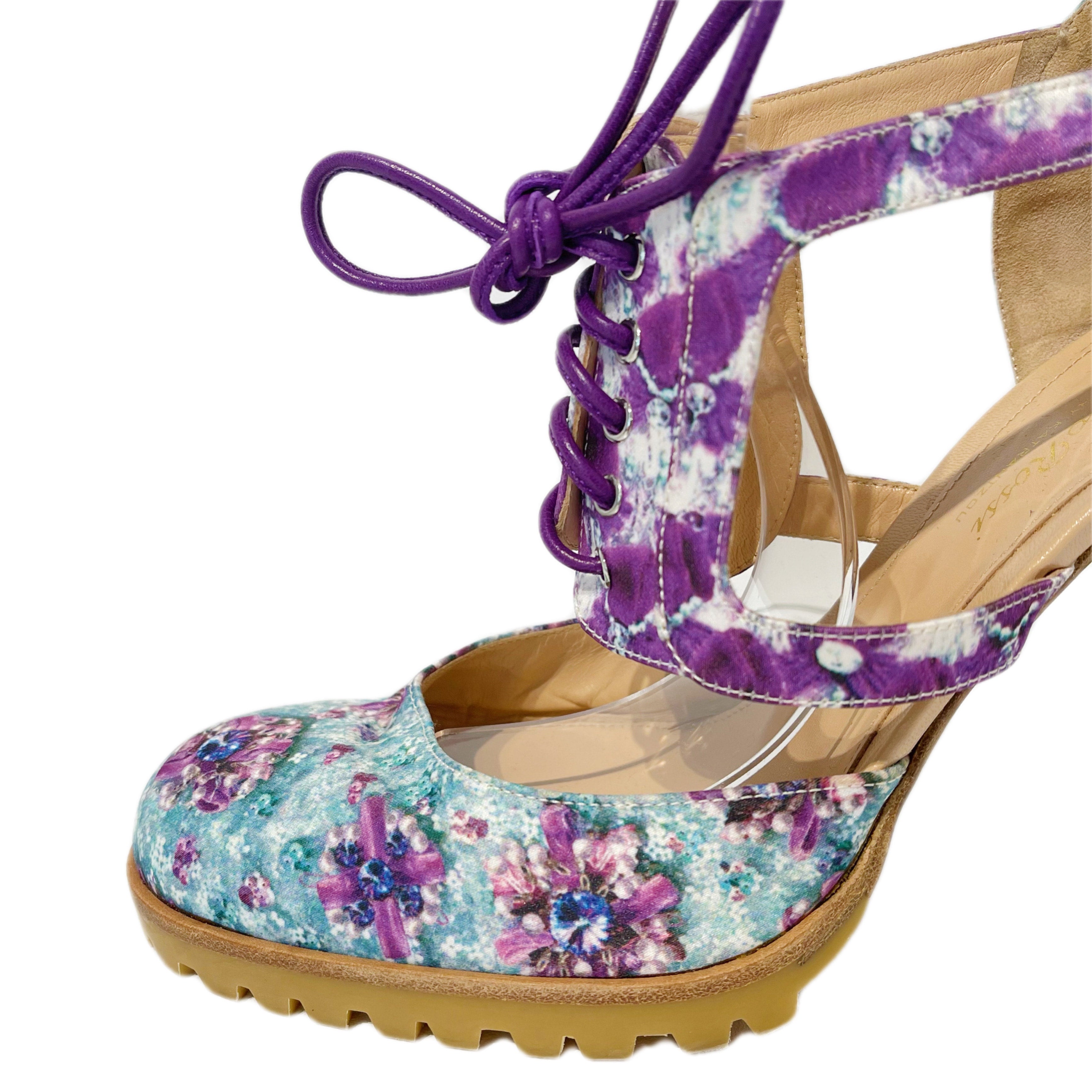 Gianvito Rossi 110mm velvet platform boots - Purple